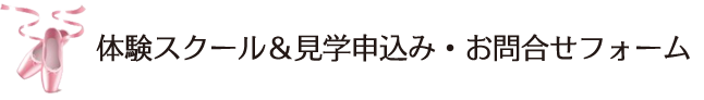 体験スクール＆見学申込み・お問合せフォーム